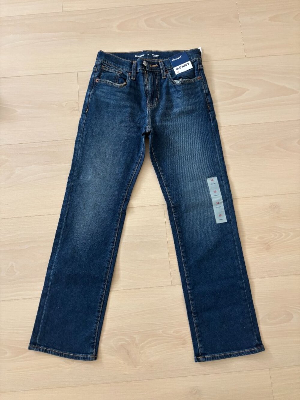 Old navy straight leg jeans, size 12 boys
